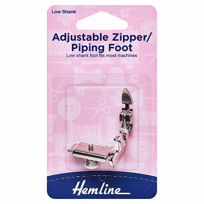 H161 Zipper Foot: Adjustable..